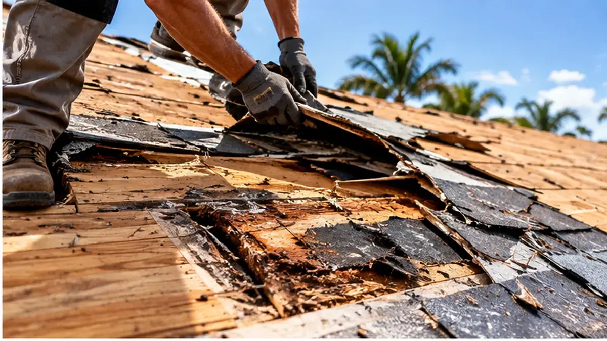 Roof decking damage
